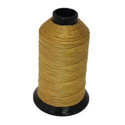 QTC "Contrast" T-270 Bonded Nylon Thread Tan 8oz Spool