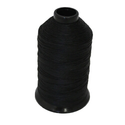 QTC "Contrast" T-270 Bonded Nylon Thread SD Black 8oz Spool