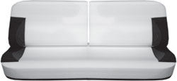 48" 50/50 Split Back Bench Seat Frame & Foam Package